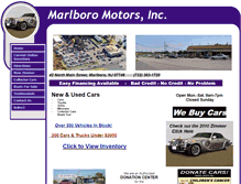 Tablet Screenshot of marlboromotors.com